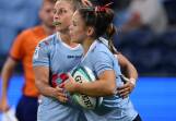 Desiree Miller scored a hat-trick of tries for the Waratahs in the grand final against the Drua. (Dean Lewins/AAP PHOTOS)
